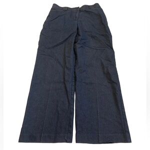 S.C. & CO. Petites 10P Wide Leg Denim Trousers Dark Wash